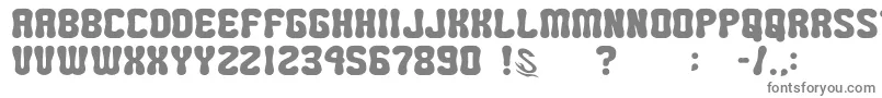 Шрифт GomariceMiniPop – серые шрифты на белом фоне