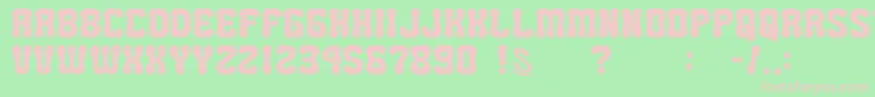 GomariceMiniPop Font – Pink Fonts on Green Background