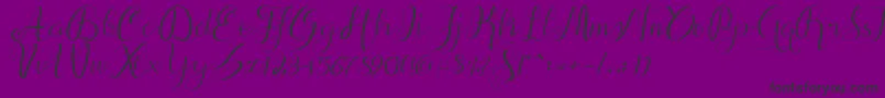 alif script-Schriftart – Schwarze Schriften auf violettem Hintergrund