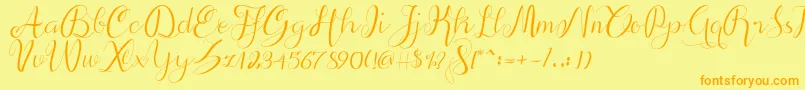 fuente alif script – Fuentes Naranjas Sobre Fondo Amarillo