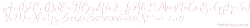 alif script-Schriftart – Rosa Schriften
