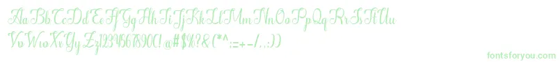 フォントAlifa – 緑のフォント