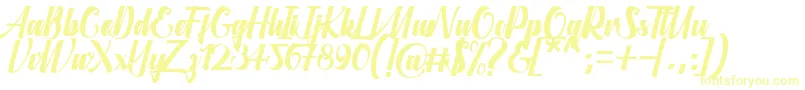 Aligantis Font-fontti – keltaiset fontit