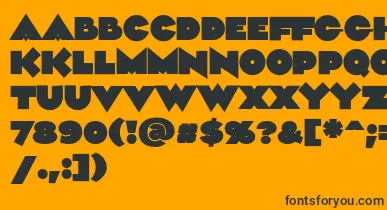 Aliment Black font – Black Fonts On Orange Background
