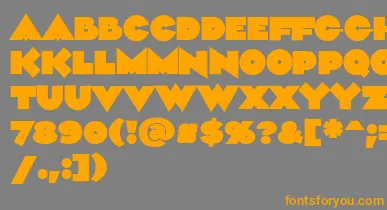 Aliment Black font – Orange Fonts On Gray Background