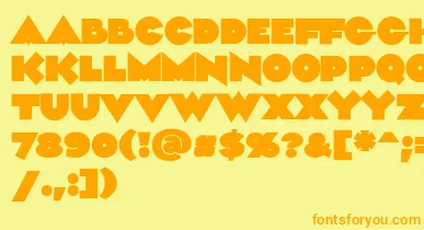 Aliment Black font – Orange Fonts On Yellow Background