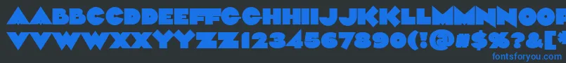 Aliment Black Font – Blue Fonts on Black Background