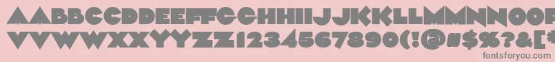 Aliment Black Font – Gray Fonts on Pink Background