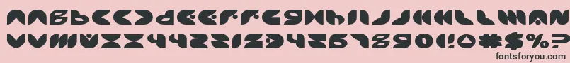 PuffAngelExpanded Font – Black Fonts on Pink Background