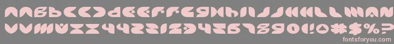 PuffAngelExpanded Font – Pink Fonts on Gray Background