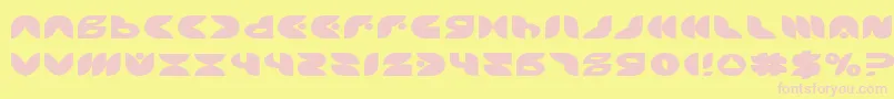PuffAngelExpanded Font – Pink Fonts on Yellow Background
