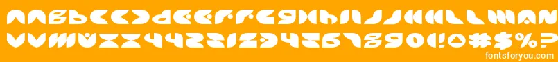 PuffAngelExpanded Font – White Fonts on Orange Background