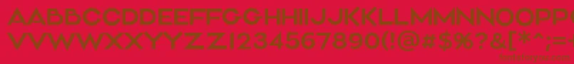 Aliment Light Font – Brown Fonts on Red Background