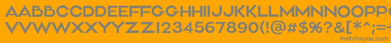 Aliment Light Font – Gray Fonts on Orange Background