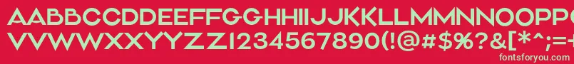 Aliment Light Font – Green Fonts on Red Background