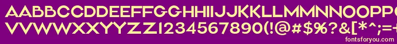 Aliment Light Font – Yellow Fonts on Purple Background