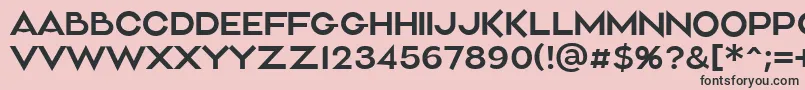 Aliment Light Font – Black Fonts on Pink Background