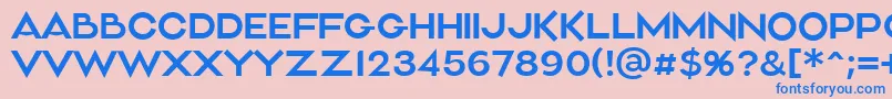 Aliment Light Font – Blue Fonts on Pink Background