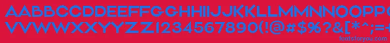 Aliment Light Font – Blue Fonts on Red Background
