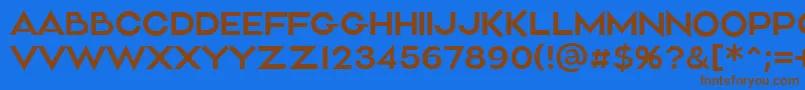Aliment Light Font – Brown Fonts on Blue Background