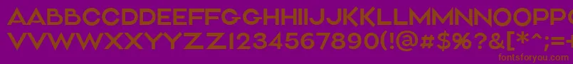 Aliment Light Font – Brown Fonts on Purple Background