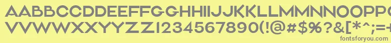 Aliment Light Font – Gray Fonts on Yellow Background