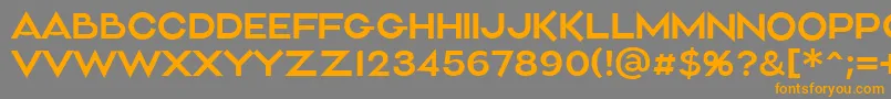 Aliment Light Font – Orange Fonts on Gray Background