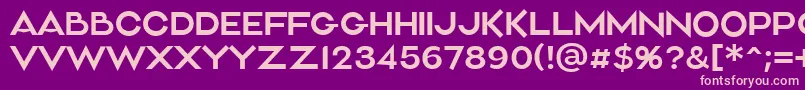 Aliment Light Font – Pink Fonts on Purple Background