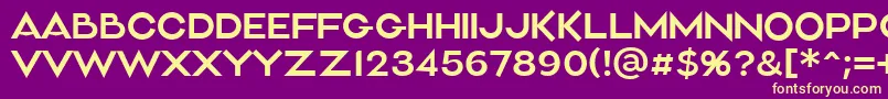 Aliment Light Font – Yellow Fonts on Purple Background