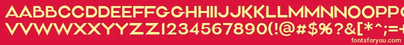 Aliment Light Font – Yellow Fonts on Red Background