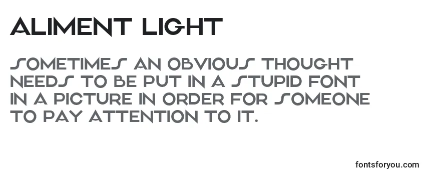 Шрифт Aliment Light (119153)
