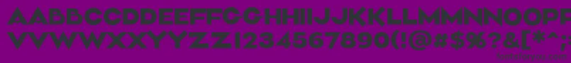 Aliment Medium-Schriftart – Schwarze Schriften auf violettem Hintergrund
