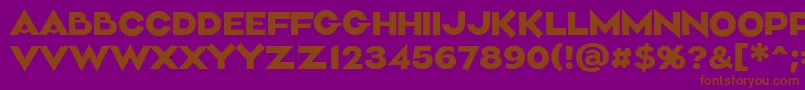 Aliment Medium Font – Brown Fonts on Purple Background