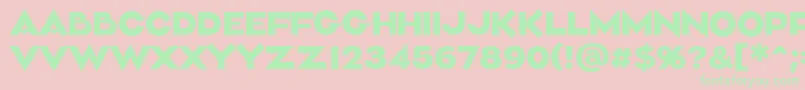 Aliment Medium Font – Green Fonts on Pink Background