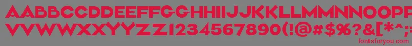 Aliment Medium Font – Red Fonts on Gray Background