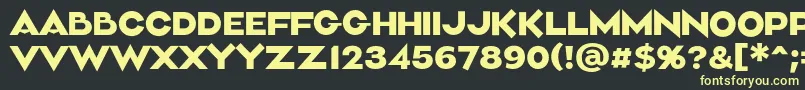 Aliment Medium Font – Yellow Fonts on Black Background
