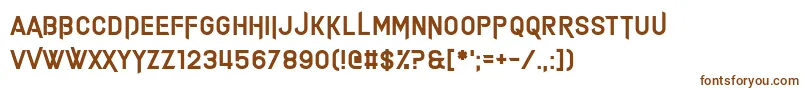 Alimony Font – Brown Fonts on White Background