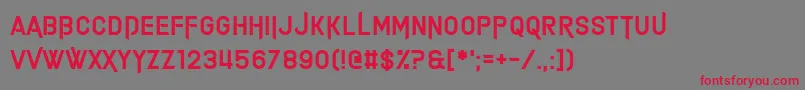 Alimony Font – Red Fonts on Gray Background