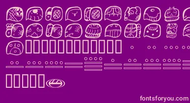 WuujItalic font – Pink Fonts On Purple Background
