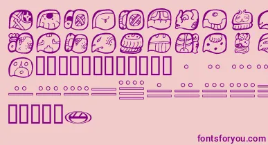 WuujItalic font – Purple Fonts On Pink Background