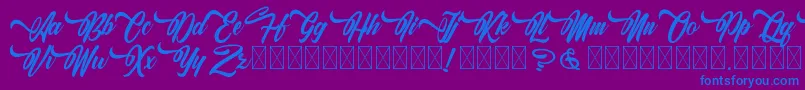 More about AlingkugWellany Font AlingkugWellany Font – Blue Fonts on Purple Background