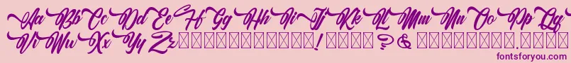More about AlingkugWellany Font AlingkugWellany Font – Purple Fonts on Pink Background