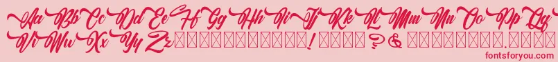 More about AlingkugWellany Font AlingkugWellany Font – Red Fonts on Pink Background
