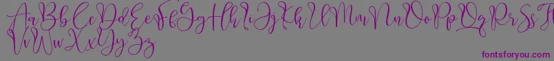 Aliquest Font – Purple Fonts on Gray Background