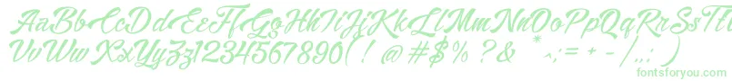 Alisandra Demo-Schriftart – Grüne Schriften