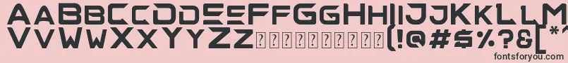 フォントalise – ピンクの背景に黒い文字