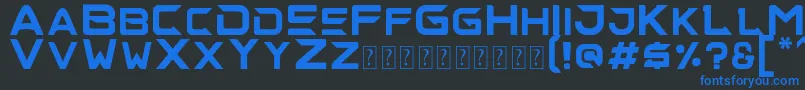 alise Font – Blue Fonts on Black Background