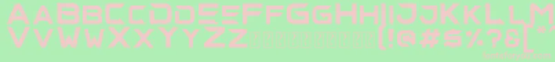 alise Font – Pink Fonts on Green Background