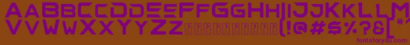 alise Font – Purple Fonts on Brown Background