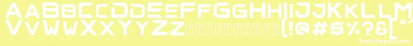 alise Font – White Fonts on Yellow Background